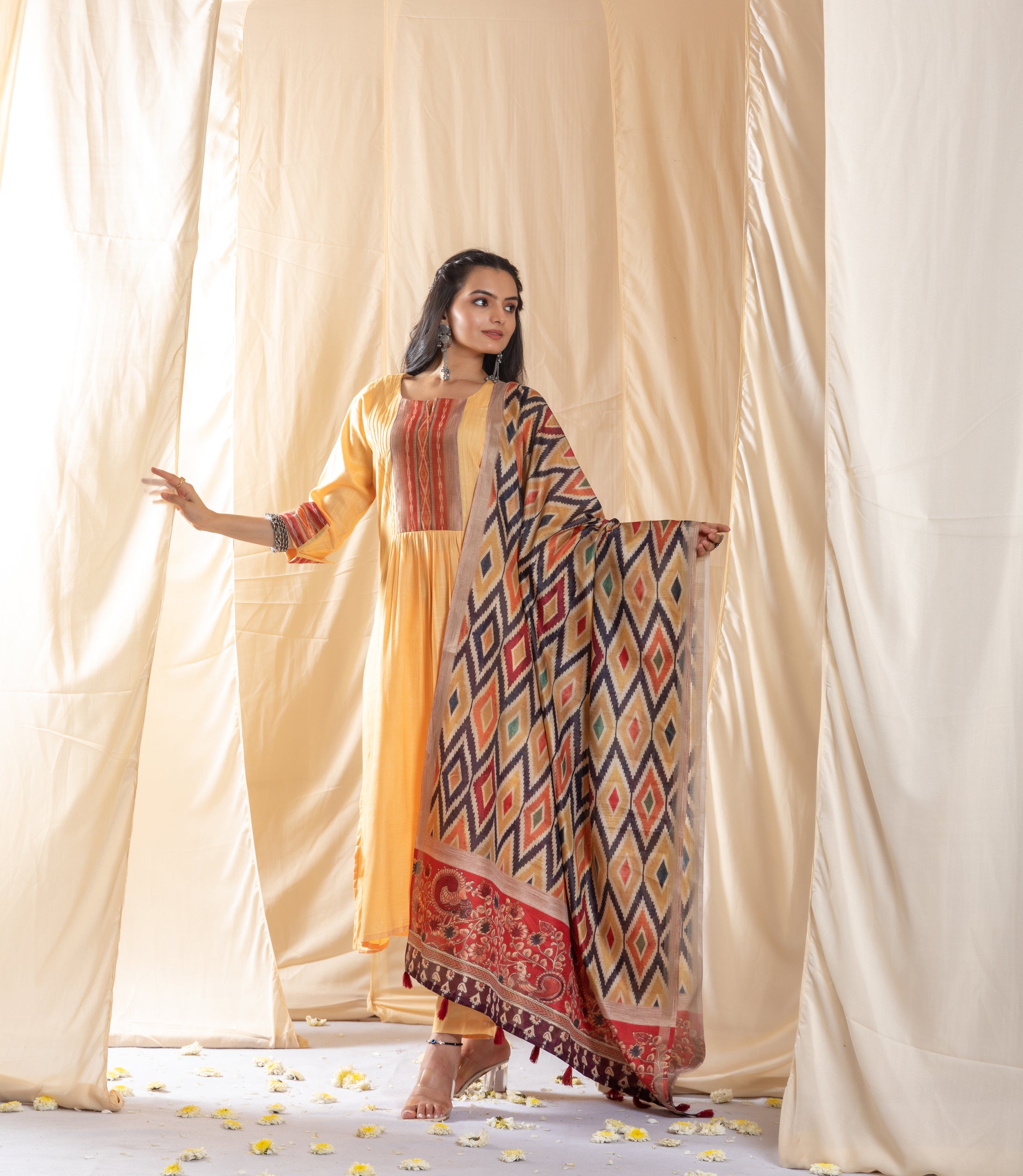 Waheguru Fashion Women Printed Gown Kurta - Buy Waheguru Fashion Women  Printed Gown Kurta Online at Best Prices in India | Flipkart.com